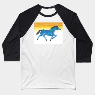 eric carle - Blue Horse Childrens Baseball T-Shirt